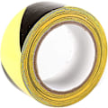 Miniatyrbillede 2 af 5: Advarselstape - 48 mm x 100 m pr. rulle - til gulv-/sikkerhedsmarkering - sorte/gule striber - Signaltapesikkerhedstape