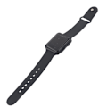 Miniatyrbillede 1 af 8: Lysende elektronisk ur Moderigtigt stilfuldt armbåndsur Digitalt urarmbånd Sort