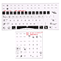 Miniatyrbild 1 av 8: 2 st Tangentbordsdekaler Universal Desktop Computer Mekanisk Gaming Ersättning Tangentbord Keyboard Matte Stickers