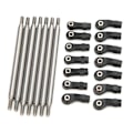Miniatyrbilde 3 av 8: RC Metal Rod Link Linkage Rustfritt Stål Chassis Link Tie Rods Set for REDCAT GEN8 RC Bil Oppgraderingsdeler