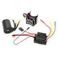 Pikkukuva 4 / 8: 3650 3100KV vedenpitävä 4-napainen harjaton moottori 60A ESC jäähdytyslevyllä yhdistelmäpaketti 1/10 RC-autoon