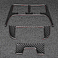 Miniatyrbild 8 av 8: Bilskydd i kolfiber för bakre luftkonditioneringsventil, passform för Lexus IS 06-12