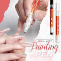 Pikkukuva 2 / 8: Nail Art Painting Pen 1 mm Kärki Nopeasti Kuivuva Akryylimaali Graffiti Kynä Tee itse kynsien kauneustyökalu akryylisille luonnollisille geelikynsille