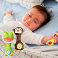 Miniatyrbillede 7 af 7: 3 stk./sæt Baby Soft Rattles Legetøj Dyr Lyd Rasle Legetøj Spædbarn Tidlig Udvikling Baby Legetøj Nyfødt Spædbarn Gave