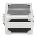 Miniatyrbillede 4 af 8: Sømborebits Opbevaringsboks 25 huller Gennemsigtig Clamshell Lock Design Støvtæt sømborebits Desktop Container Sort