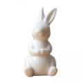 Miniatyrbillede 1 af 5: 3 x Moderne Keramiske Kanin Figurer Påske Statue Hjem Bogreol Dekor Håndværk Gave 4.8 x 9.5cm