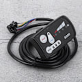 Miniatyrbillede 6 af 8: EBicycle Lithium Batteri LED Meter S800 Display Horisontal Sort &amp; Hvid skærm (36V)