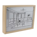 Miniatyrbilde 6 av 8: LED-belyst veggkunst, opplyst dekorlys, skyggefotorammemaleri, 3 farger, dimbar for soverom, stue, L-modell 1