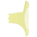 Miniatyrbild 3 av 8: Transparent skäggformningsverktyg för män Plastmustasch styling Shaper skäggmall GuideTransparent gul