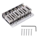 Gitarrstall 6 Strängar Toppladdningsdesign Justerbara Elektriska Instrument Ersättningsdelar Silver för M00877