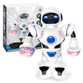 Miniatyrbilde 2 av 8: Dansende robotpuslespill pedagogisk elektrisk robotleketøy med LED-lys og musikk for barn