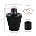 Miniatyrbillede 1 af 5: Bil Universal 70mm Luftfilter Kit Svampe Style Filter Bildele 70mm53