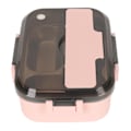 Miniatyrbillede 7 af 8: Rustfrit stål madkasse med spisepinde ske termisk isolering Bento madkasse til kontor picnic pink 3 rum