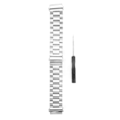 Miniatyrbillede 1 af 8: Metalurrem til Garmin Forerunner 965/955 Rustfrit stål Justerbar erstatningsarmbåndsurrem 22 mm Sølv