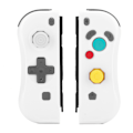 Miniatyrbilde 2 av 8: Trådløs gamepad venstre høyre Bluetooth spillgrep håndtak med NFC Awake for NS SwitchWhite