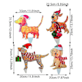 Miniatyrbilde 4 av 4: Juledekorasjoner Utendørs Lysende Dyr, hund, hjort, julenisse utendørs R