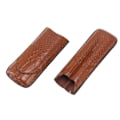 Miniatyrbillede 2 af 8: 2-fingret cigar etui - bærbar, vandtæt og letvægts kunstlæder cigar etui til mænd