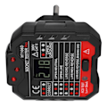 Miniatyrbilde 7 av 8: HT106D Digital Display Socket Detector Bærbar Fase Strøm Polaritet Tester EU Plugg 110-220V