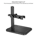 Miniatyrbillede 4 af 5: Justerbart Mikroskopstativ Holder til USB Digitalt Mikroskop Mini Fodfæste Bordramme