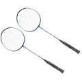 Miniatyrbild 5 av 8: REGAIL 2 st badmintonracket i järnlegering, 2-spelar badmintonracketset för barn och vuxna, blå