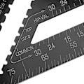 Miniatyrbillede 6 af 8: 12 tommer aluminiumslegering trekantform firkantet lineal Precision Engineer Carpenter Måleværktøj