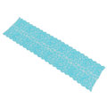 Miniatyrbild 3 av 8: Spetsband 10 meter 23 cm bredd Fashionable DIY Klippbar mjuk stretch mesh nylon spetsband trim för sömnad blå