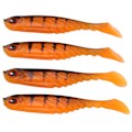 Miniatyrbilde 1 av 8: 4PCS AR48 75mm/3.2g T-hale mykt agn dobbelt farger kunstig fiske lokke wobbler TacklePard oransje