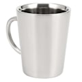 Miniatyrbild 4 av 5: 340 ml Rostfritt Stål Kopparpläterad Dubbla Lager Te Mugg Silver