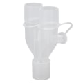 Miniatyrbillede 3 af 8: Genanvendelig åndedrætsmaskineslangeadapter 15 mm til 22 mm Y-form plast iltslangeadapter