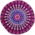 Pikkukuva 1 / 5: Pyöreä Mandala-seinävaate Bohemian-tyyliin, rantapyyhe piknik-viltti - 5 jalkaa leveä