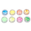 Miniatyrbilde 8 av 8: 8 bokser med neglekunstpaljetter DIY neglekunst glitterflak pulver manikyrdekorasjoner