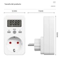 Miniatyrbilde 5 av 5: KWE-PMB03 Digital Energimåler, Elektrisitetsanalysator, Strømforbruksmåler, Strømkontakt, AC 230V 16A LCD BRPLUG