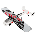 Miniatyrbilde 3 av 8: RC-fly 2.4Ghz EPP plast fjernstyrt fly med LED-lys for nybegynnere voksne barn rød tre batteri