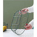 Pikkukuva 3 / 5: Musta hedelmäkori, metallinen hedelmäkori, design-hedelmäkori, hedelmäteline, suuri hedelmäkori, hedelmä- ja vihanneskori.