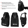 Miniatyrbillede 4 af 7: MSC-20A Universal nylon justerbar tovejs radio walkie talkie taljetaske Beskyttende cover med rem