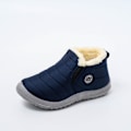 Miniatyrbild 4 av 5: Vintervattenresistenta Lätta Herrsnöskor, Storlek 47, Slip-On Unisex Ankelboots - Blå