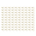 Miniatyrbillede 4 af 8: 100 stk. Binder Clips Hjerteform Lang Hale Form Metal Jern Hul Design Mini Sjov Binder Clips til Dokumenter Billetter Guld