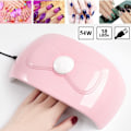 Miniatyrbilde 1 av 6: 54W 18 LED Smart Infrarød Sensor UV Sollys Neglelampe Gel Polish Herding Timing Manikyr Maskin