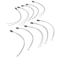 Miniatyrbillede 8 af 8: 10 stk. G4 LED-pære fatning silikone halogen base lampeholder G4 fatning til MR16 MR11