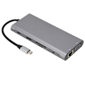 Miniatyrbild 3 av 8: Typ C Hub 4K Hög Definition 5 Gbps Överföring PD Laddning Aluminiumlegering Typ C Dockningsstation