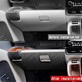 Miniatyrbillede 3 af 5: Bil Læder Handskerum Trim Panel Mærkat til