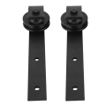 Miniatyrbillede 2 af 8: Glidende stalddør Remskive Hardware Rack Ophæng Rullehjul Kulstofstål Støjfri