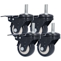 Miniatyrbillede 5 af 8: 4 stk Stængelhjul Robuste Holdbare Heavy Duty Stabile Industrihjul til Hylde Maskinudstyr Med Bremser