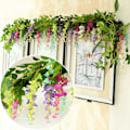 Miniatyrbilde 5 av 5: 4 stk. 2 meter/stk. Kunstig filigran Wisteria Wire Hengende Blomster
