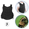 Miniatyrbillede 7 af 8: Nylon Sort Vest Beskyttelse Veste til CS Spil Sikkerhed Driver