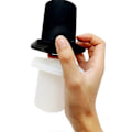 Miniatyrbillede 2 af 5: Gummi Paraply Kegle Ring Hul Prop til Terrasse Paraply Ramme Sort