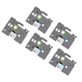 Miniatyrbillede 6 af 8: 5 stk Label Maker Tape 9mm Lamineret Vandtæt Farveægte Multi Purpose Labeler Tape til PT D210 PT D200 PT H110 PT D400 Hvid På Blå Bze 525