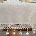Miniatyrbild 4 av 5: 8 st Bordsduksvikter Tunga Kristallduks Vikthängare