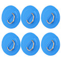 Miniatyrbillede 8 af 8: 6 stk. oppustelig båd DRing Pad Patch PVC holdbar marine rustfrit stål fast spænde (blå)