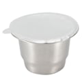 Miniatyrbild 2 av 8: Återanvändbar påfyllningsbar 304 rostfritt stål kaffekapselkopp filterkit med aluminiumfolielock